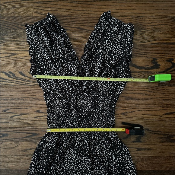NWT Max Studio London US M Smocked Dot-Print Jumpsuit - Picture 13 of 15